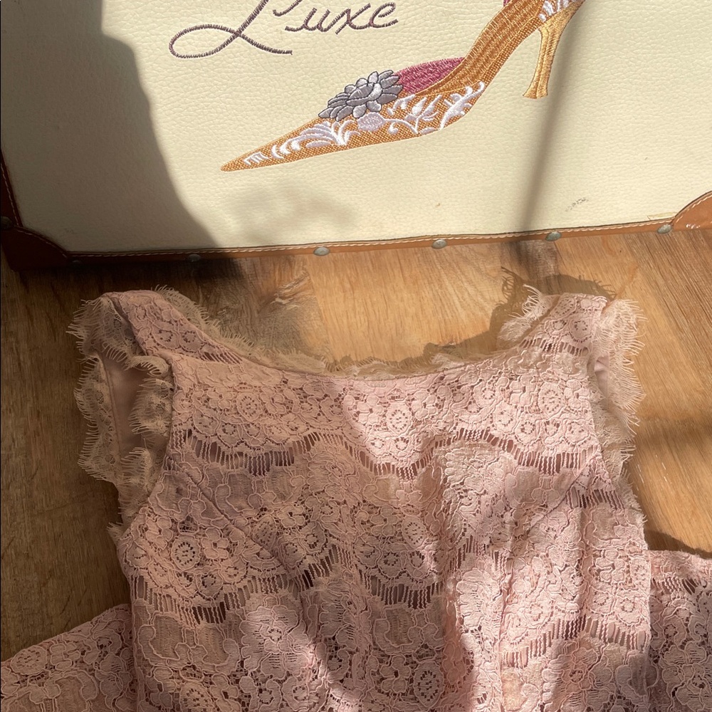 dELiA*s Pink Lace Formal Dress